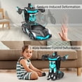 thumbnail image 3 of Remote Control Car, Transform Robot RC Car for Kids, 2.4Ghz 1:12 Scale Model Racing Car with One-Button Deformation, 360°Drifting, Transforming Robot Car Toy Gift for Boys and Girls, 3 of 7