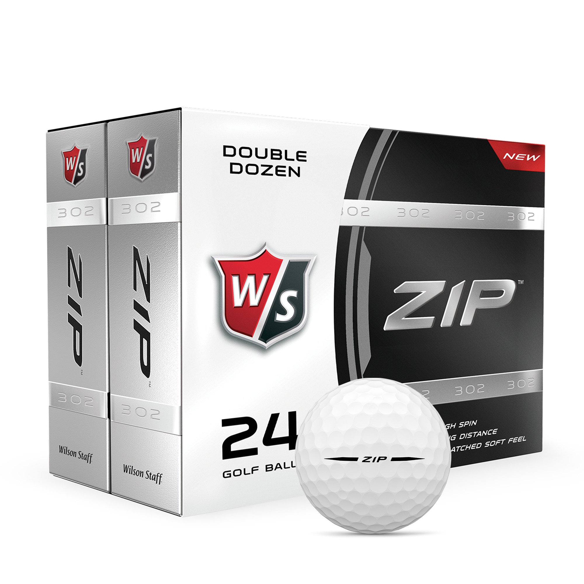 Wilson Staff Zip Golf Balls, 24-Pack, White photo 1