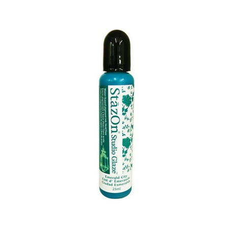 Stazon Pumpkin - Tsukineko StazOn Studio Glaze .85oz Emerald City