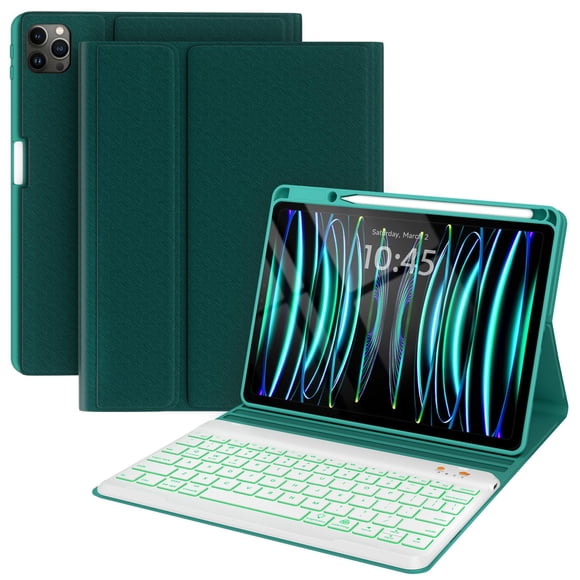 Funda con Teclado BLUTLOTUS para iPad Pro 12.9" con Retroiluminación de 7 Colores