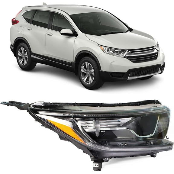 LABLT Headlights Replacement for 2017-2019 Honda CRV CR-V Headlight Halogen Headlamp Assembly Right Side