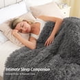 thumbnail image 4 of Sivio Fleece Weighted Blanket 15lbs for Adults, Reversible Soft Heavy Blanket, Helps Better Sleep, 60"x80" Gray, 4 of 12