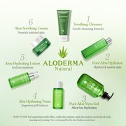 Aloderma Soothing Facial Serum with 85% Organic Aloe Vera - Calming Serum for Sensitive Skin with Natural Botanicals - Pure Aloe Vera Serum for Face - Lightweight Skin Calming & Nourishing Face Serum