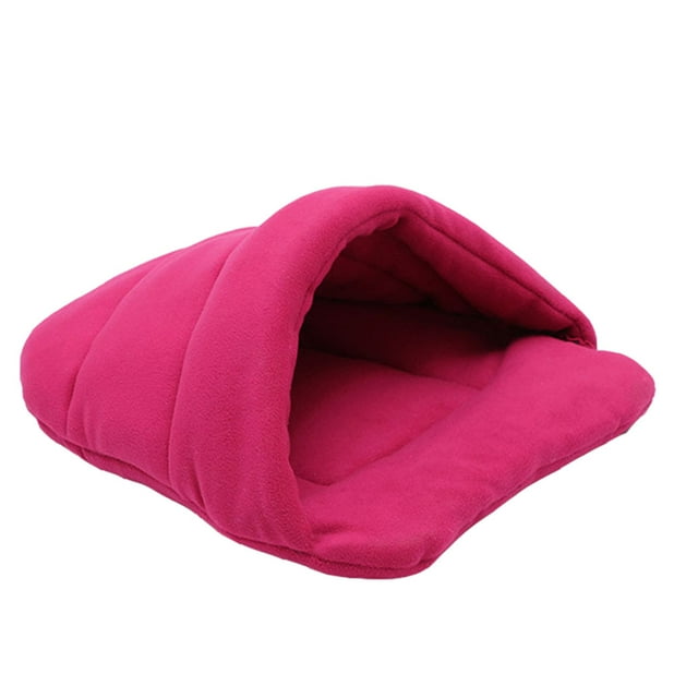 Methold Cómoda perrera para perros Fácil de limpiar y mantener Casa con cama para mascotas con forma de zapatilla para gatos rosa rojo Type3 NO3