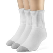 Women's Cotton Comfort Quarter Cushion Socks - 3 Pairs