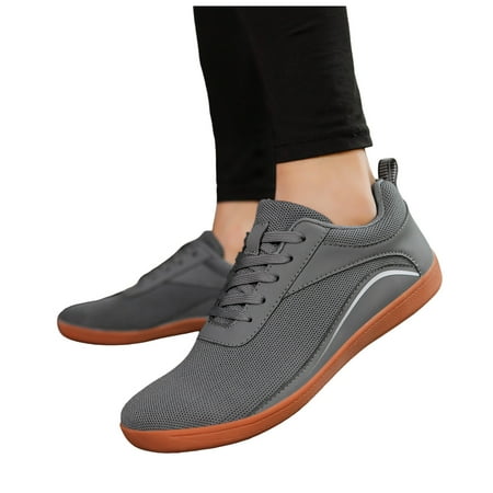 

Chnzic Couple Mesh Sports Casual Shoes Breathable Flat Bottom Lightweight Plus Size Comfortable Walking Shoes