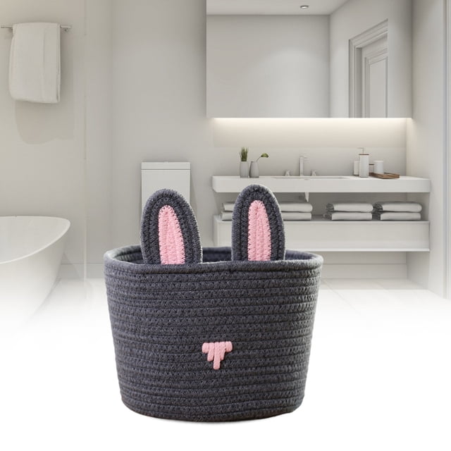 Cesta de conejo, linda cesta de conejo, bolsa de dulces de Pascua, bolsa de almacenamiento con orejas de conejo de Pascua, tecnología innovadora
