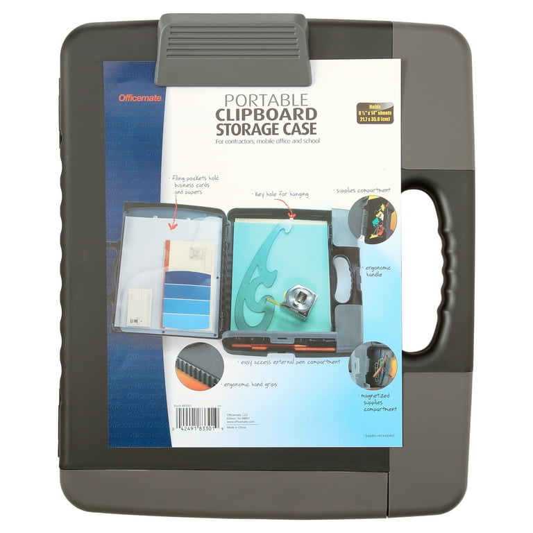 Officemate Heavy-Duty Portable Clipboard Storage Case