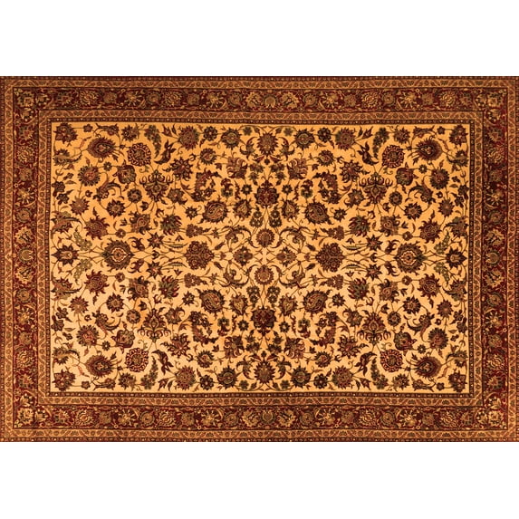 Ahgly Company Indoor Rectangle Persian Orange Traditional Area Rugs, 3' x 5'
