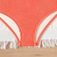 thumbnail image 7 of Zshosam Girls Swim Suits Girls' 2 Piece Floral Print Knot Front Ruched Triangle Bikini Swimsuit Size 7T 8T,(Orange 7-8 Years), 7 of 7