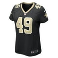 thumbnail image 2 of Women's Nike Zach Wood Black New Orleans Saints Game Jersey, 2 of 4