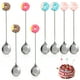thumbnail image 2 of Wosthever Cucharas de postre de acero inoxidable elegantes para una experiencia gastronómica elegante Cucharas de donut de acero inoxidable Mostrada, 2 of 6