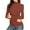 03#Wine, variant on Women's Turtleneck Long Sleeve Shirts Tight Thermal Layering Basic Solid Color Tops Slim Fit Mock Undershirt Tees Winter Fall Brown XL