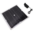 thumbnail image 3 of Solar Water Pump Kit 50W Solar Panel 22W Water Fountain Pump with Battery Box Timing Controller DC12V, 3 of 22