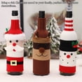 thumbnail image 3 of Naiovety Navidad Santa Claus botella de vino cubierta alce tejido manga Universal ropa elástica decoración de Navidad decoraciones de de Kits de decoración para fiestas Alce, 3 of 6