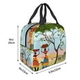 thumbnail image 3 of Sikiie African Women Lunch Bag for Women & Men Adult Insulated Lunch Box, Food Lunch Containers Lunch Tote Bags for Work, Travel, Outdoor, 3 of 8