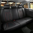 thumbnail image 4 of Maidao Car Seat Covers Leather Full Set for BMW for 5series 1998-2017 5 Seats Airbag Compatible Waterproof Front Rear Cushion Protector Black, 4 of 8