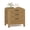 Teak, variant on Curved NightStand with 3 Drawer, 21" Solid Wood Nightstand with Curved Surface, Bedside End Table for Living Room, Bedroom, Hallway (1, Teak, 3 Drawer)