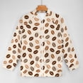 thumbnail image 5 of Lightweight Jacket for Men - Cute Coffee Bean Print Cuteness Casual Zip Up Bomber Jacket Men Spring Fall Windbreaker Coat with Pocket, 5 of 6