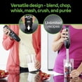thumbnail image 5 of Braun MQ505 Portable Immersion Hand Blender,Powerful 350W Stick Blender,Dual Speed,Whisk,Beaker,Soup,Baby Food,Mixer,Hummus,Egg Beater,Smoothies, 5 of 5