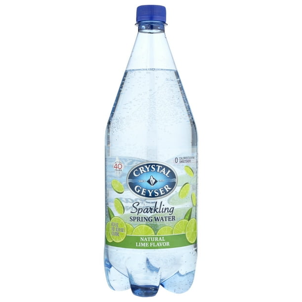Crystal Geyser Sparkling Mineral Water Lime, 1.25 Liter