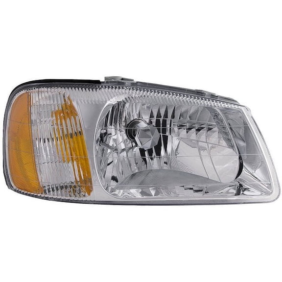 Right Headlight Assembly - Compatible with 2000 - 2002 Hyundai Accent 2001