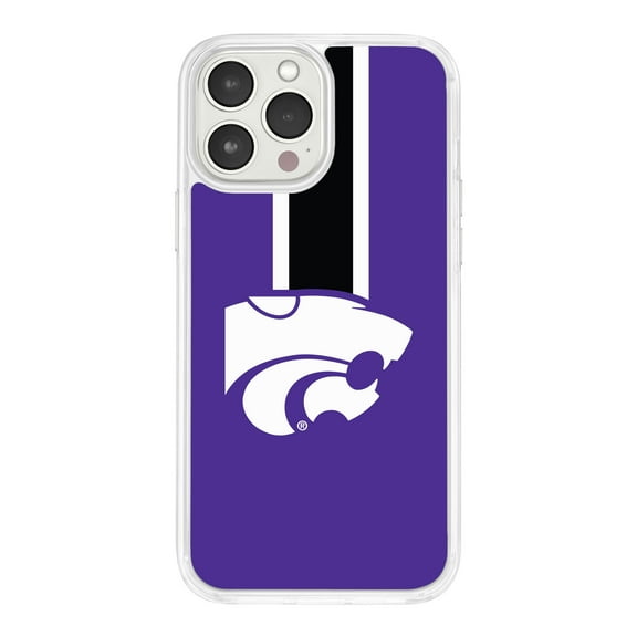 Kansas State Wildcats HD Phone Case Compatible with MagSafe Apple iPhone 16 (Stripe) by Affinity Bands
