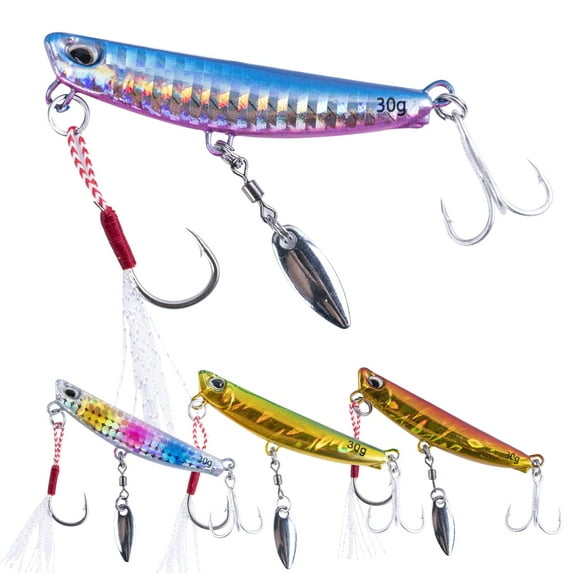 Goture Fishing Jigs 3D Eyes Jigging Lure Lead Vertical Jig Saltwater Artificial Bait Boat Fishing Lure