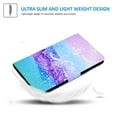 thumbnail image 3 of Allytech Folio Case Cover for Samsung Galaxy Tab A7 Lite 8.4" SM-T220 T225 2021 Released, Premium PU Leather Slim Fit Foldling Kickstand Lightweight Protection Drop Proof, Colorful Sand, 3 of 5