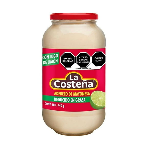 Mayonesa La Costeña reducido en grasa 740 g
