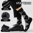 thumbnail image 3 of 6 Pairs Merino Wool Socks for Men, Mens Black Winter Thermal Wool Dress Crew Hiking Socks, 3 of 7