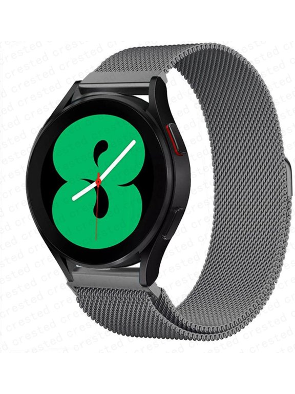 1/2Pack Stainless Steel Metal Magnetic Loop for Samsung Galaxy Watch 5 Bands /pro 45mm/ Galaxy Watch 4 40 44mm/Classic 46 42mm/Active 2 3 Strap Bracelet 20mm 22mm Watch Bands for Womens Men