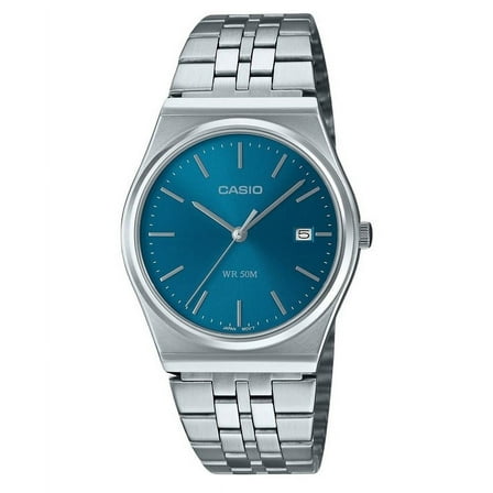 Casio Standard Analog Stainless Steel Blue Dial Quartz MTP-B145D-2A2 Men's Watch