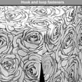thumbnail image 4 of Black and White Dog Crate Cover, Romantic Natures in Sketch Art Style Monochromatic Rose Bouquet, Easy to Use Pet Kennel Cover for Medium Large Dogs, 35" x 23" x 27", Black White, by Ambesonne, 4 of 6