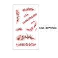 thumbnail image 2 of De Halloween Horror Sangrado Costura Cicatrices Pegatinas Diy Halloween Suministros Horror Tatuaje Pegatinas Para Fiesta De Cosplay Noticed HA043583-04, 2 of 6