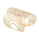 thumbnail image 1 of Pulsera de semicírculo de moda de 1 pieza, brazalete de aleación ahuecado, elegante, elegante, joyería de muñeca para mujeres (dorado), 1 of 4