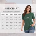 thumbnail image 6 of SHIBEVER Women T-Shirts Summer Short Sleeve Casual Crewneck Trendy Tunics Solid Green Tshirt Shirts, Womens Fashion Tops Size M, 6 of 7