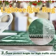 thumbnail image 4 of RUGKING Christmas Area Rug 2x6 Moroccan Runner Kitchen Rug Washable Non Slip Diamond Carpet Holiday Decor for Bedroom Kitchen Living Room Green, 4 of 5