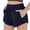 Navy, variant on Plebaso Womens Sweat Shorts High Waist Drawstring Lounge Shorts with Pockets Summer Casual Workout Shorts