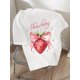 thumbnail image 1 of Girls' Stylish And Simple Cherry Print Comfortable T-Shirt, 1 of 7