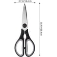 thumbnail image 2 of Kitchen Shears, Kitchen Scissors Heavy Duty Meat Scissors, Multi Use Scissors Cutting Tool, for Chicken, Meat, Fish, Herbs, BBQ,Poultry, Dishwasher Safe Cooking Scissors, 2 of 7