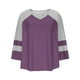 thumbnail image 5 of mfyjkho Tops Para Mujer, Camiseta Holgada Con Cuello En V, Mangas Tres Cuartos Y Mangas 3/4 Para Mujer Tops De Gimnasio Para Mujer L, 5 of 6