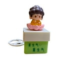thumbnail image 4 of Sharprepublic Figure Keychain Cute Buddha Doll Hanging Creative Ornament Keyring Key Chain, 4 of 8