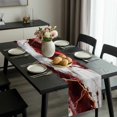 thumbnail image 2 of Marble Red Table Runner 108 Inches Long, Modern Abstract Gold White Brick Stone Motif Kitchen Coffee Dining Table Decoration for Home Party Birthday Wedding Home Decor 13x108 Inches, 2 of 8