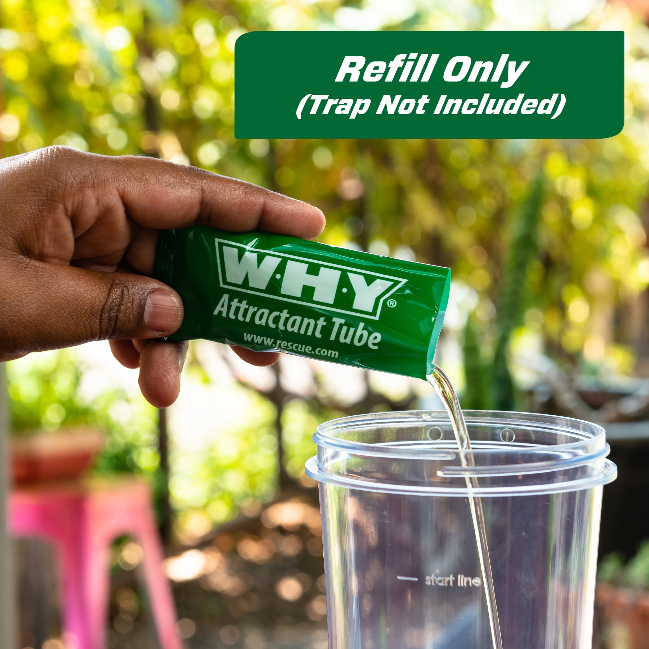 (2 pack) RESCUE! Non-Toxic Wasp, Hornet, Yellowjacket Trap (WHY Trap) Attractant Refill - 2 Week Refill