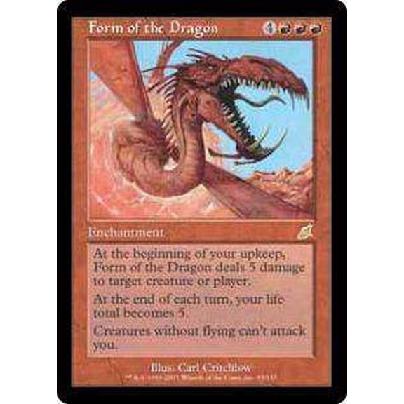 MtG Scourge Rare Form of the Dragon #93