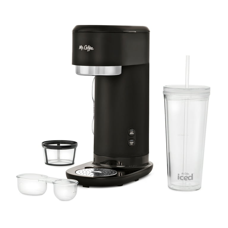 Mr. Coffee Iced Coffee Maker, Single Serve Hot and Cold Coffee Maker with 22 Ounce Reusable Tumbler, Filter and Wholesalehome