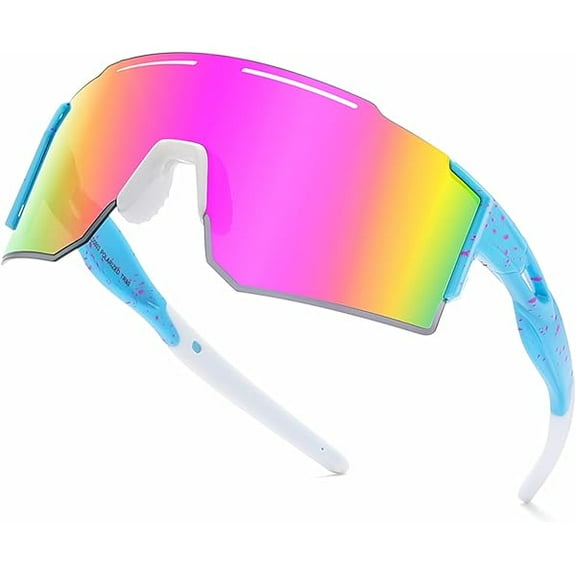 Sports Sunglasses for Men Women, Youth Kids Baseball Polarized Sunglasses UV400 Protection Softball Running Cycling