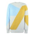 thumbnail image 7 of Odeerbi Sweaters For Women Fall Winter Sweater 2025 Casual Trendy Color Matching Pullover Long Sleeve Round Neck Yellow, 7 of 7