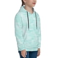 thumbnail image 3 of Kdxio Blue Bright Pattern Boys Athletic Unisex Boys Girls Hoodie with Pocket Sweatshirts-Small, 3 of 6